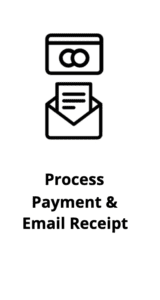 Process payment and email receipt